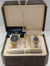 Couple watch set with pen and rosary