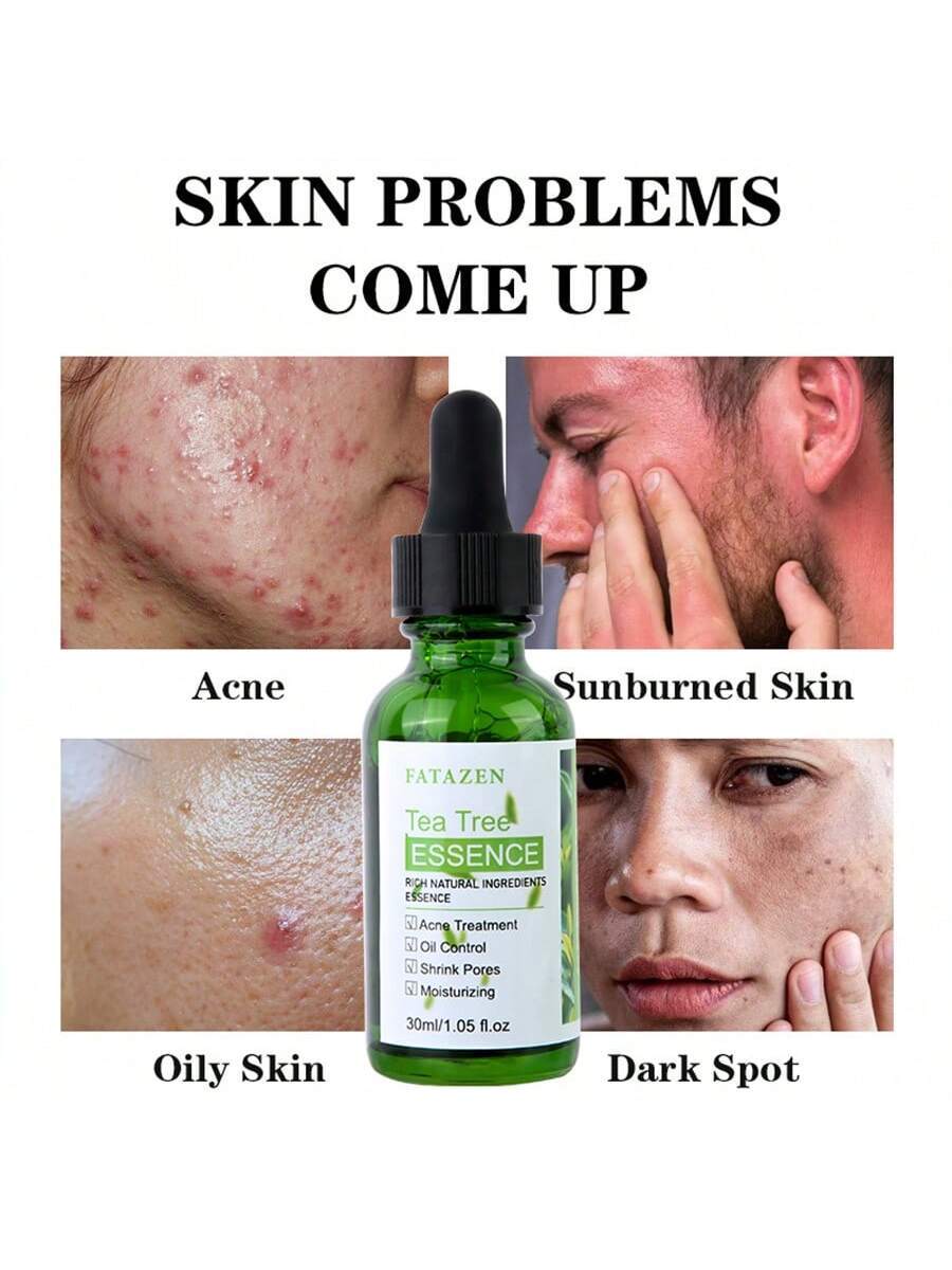 FATAZEN Organic Tea Tree Serum 30ml Natural Herbal Facial Care