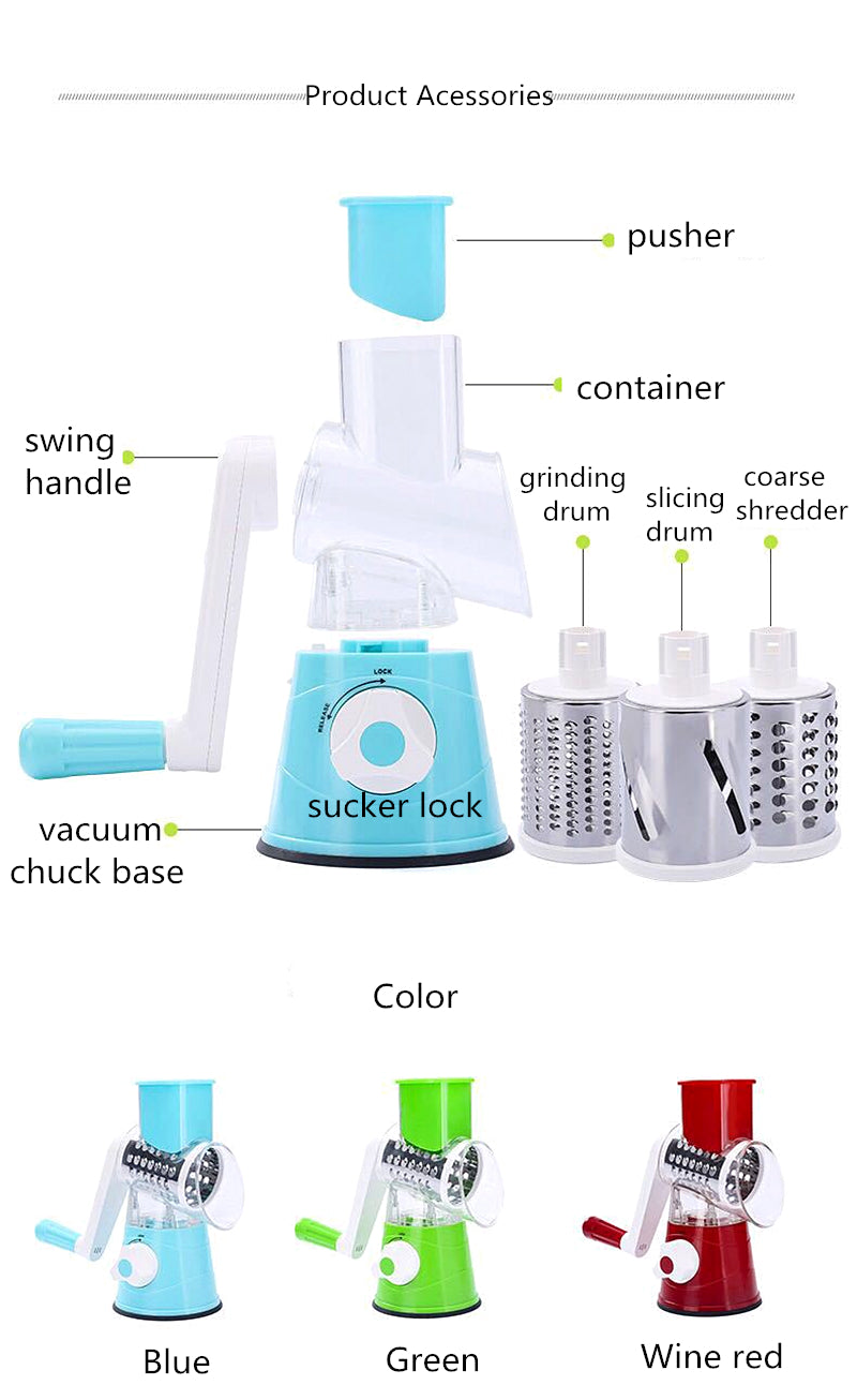 Multifunctional 3 in 1 Vegetable Cutter