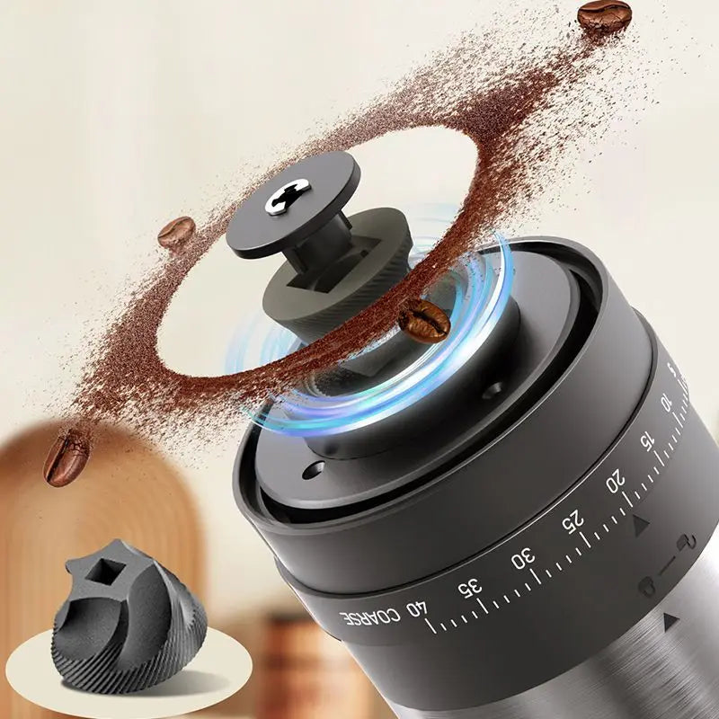 1800mAh Electric Coffee Grinder 40 Level Adjustable Burr Grinder Black